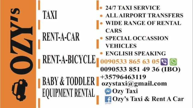 Ozy Taxi & Ibo Taxi / Rent A Car / Baby & Toddler Equipment Rental