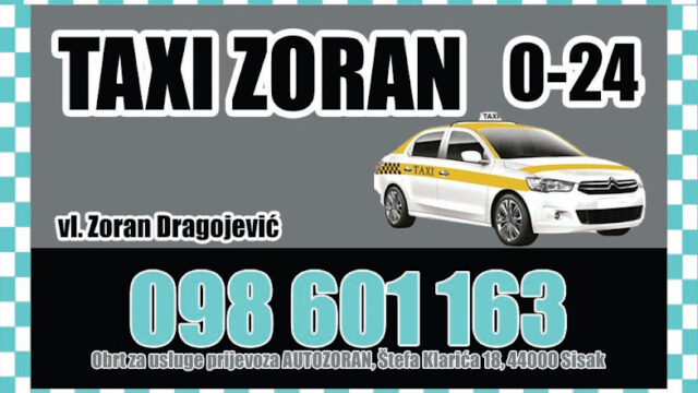 TAXI ZORAN SISAK